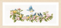 PN-0173176 Набор для вышивания LANARTE "Blue tits & blossoms"