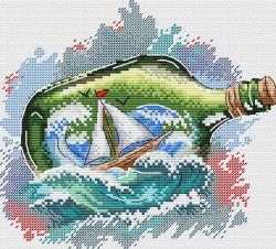 В-684 Набор для вышивания Жар-Птица "Морское послание"