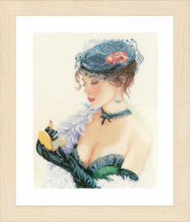 PN-0154332 Набор для вышивания LANARTE "Lady with Lipstick"