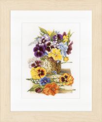 PN-0154464 Набор для вышивания LANARTE "Pot of Pansies"