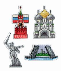 Р-308 Набор для вышивания "Жар-Птица" "Россия. Магниты"