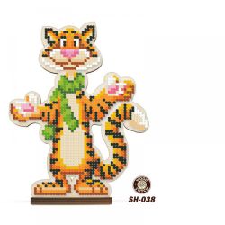 Набор для вышивания WoodStitch "Тигрик", 11х14, SH-038