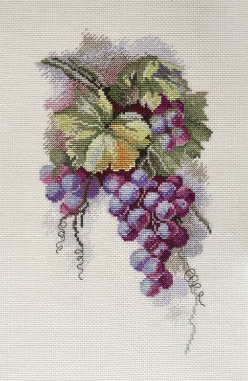 04.009.11 Набор для вышивания Марья Искусница "Синий виноград" по рисунку С. Амес
