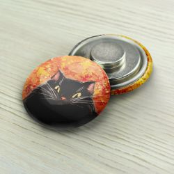 Магнитный держатель «Осенний кот» Маг-ОК